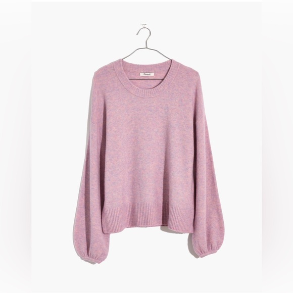 Madewell Sweaters - Madewell Payton Pullover Sweater in Coziest Yarn Heather Lilac Purple Size S